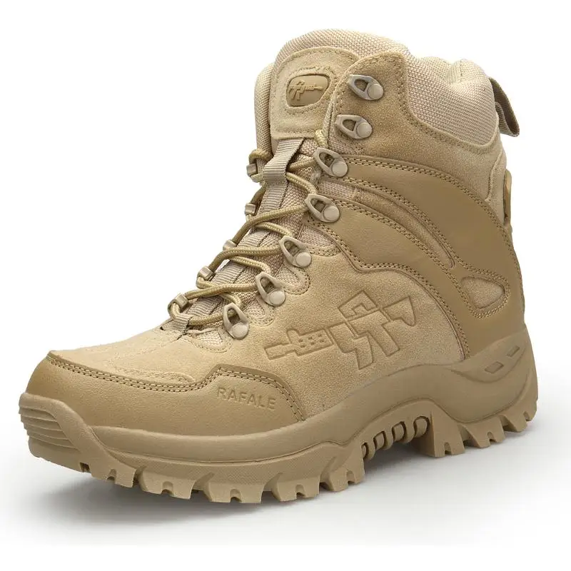 

Mazefeng Size 39-46 Desert Tactical Mens Boots Wear-resisting Army Boots Men Waterproof Outdoor Hiking Men Combat Ankle Boots