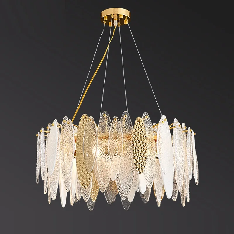 Postmodern Light Luxury Living Room Bedroom Creative Personality Simple Designer Dining Bar Glass Hanging Lamp Pendant Lights