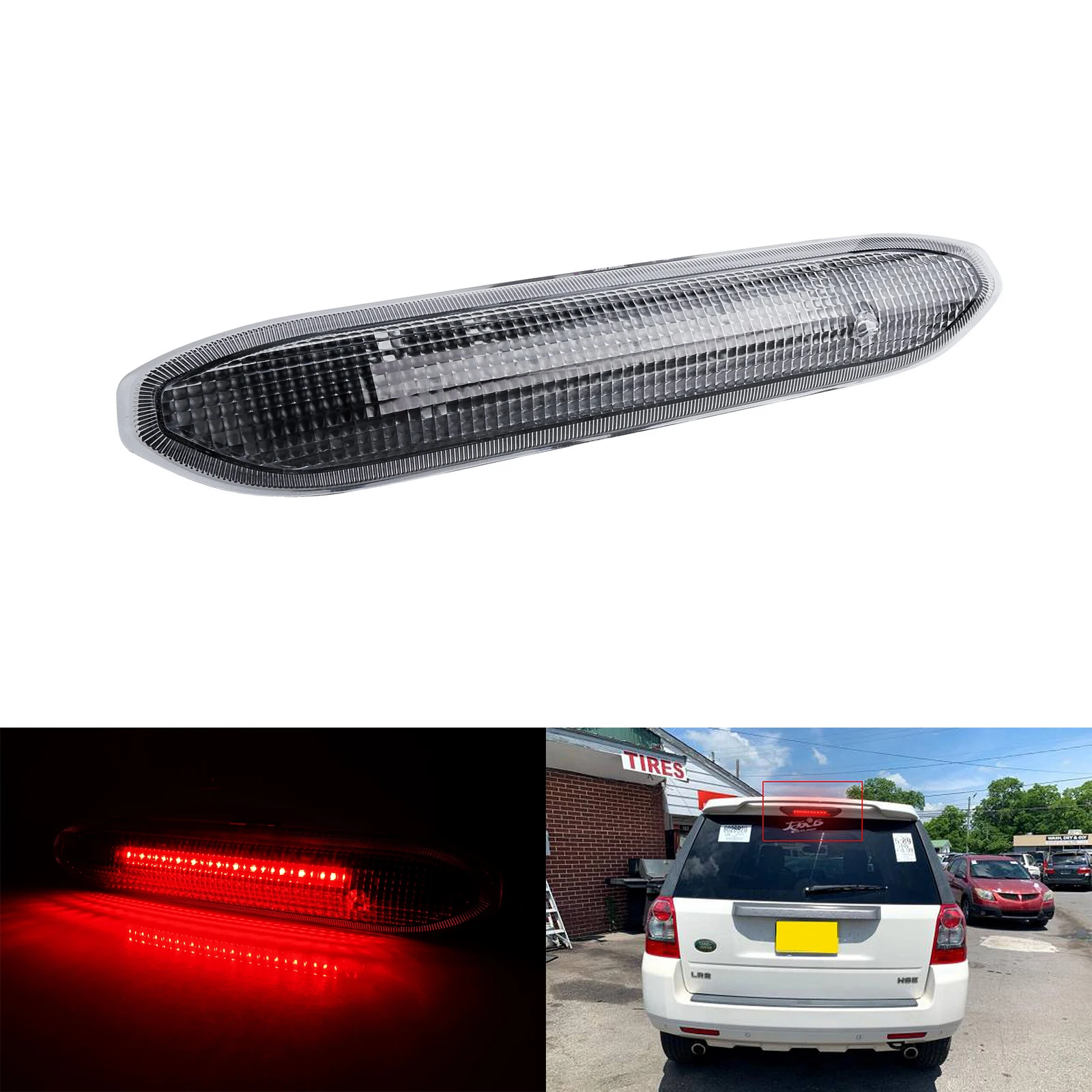 ANGRONG 1X Red LED Rear Brake Stop Fog Light Fit For Land Rover Freelander 2 L359 2006-2014