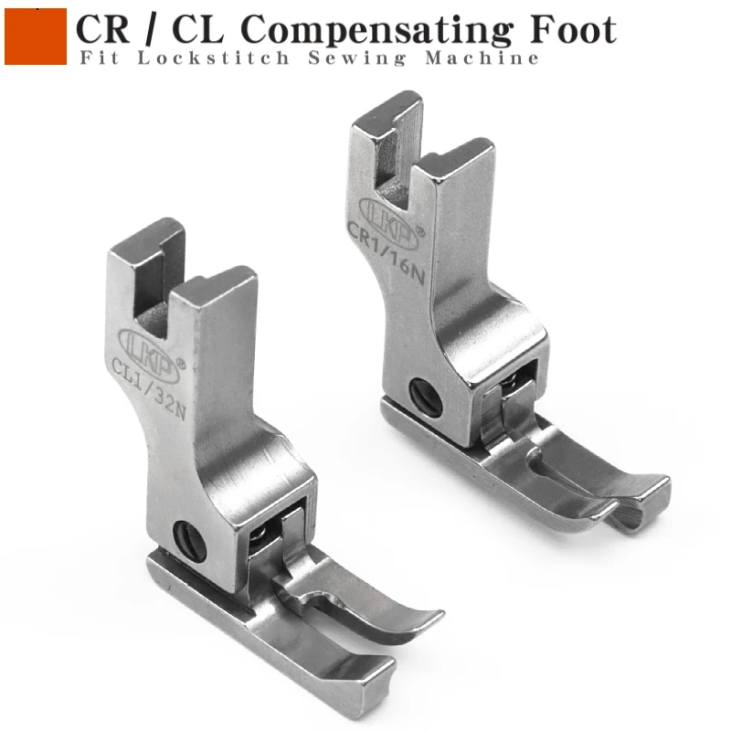 CR1/16N CR1/32N CL1/16N CL1/32N CR1/8 CR1/4 Fit Lockstitch Sewing Machine Right Left Compensating Presser Foot Made By Steel