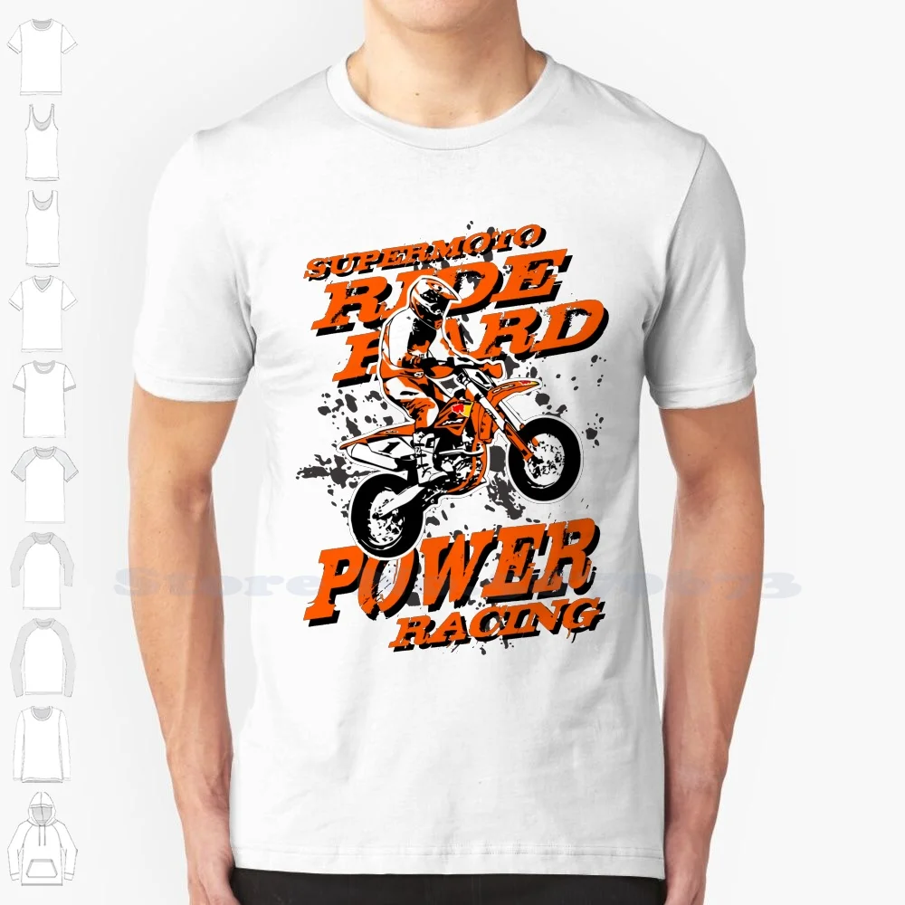 Supermoto-Supermotard 100% Pure Cotton T-Shirt Supermoto Supermotard Motocross Moto Cross Supercross Enduro Motorcyclist