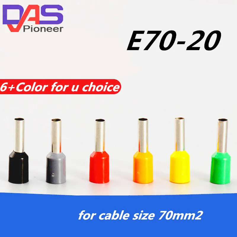 

E 70-20 terminator 70mm2 bootlace Ferrules Wire cable Crimp terminal Connector AWG210