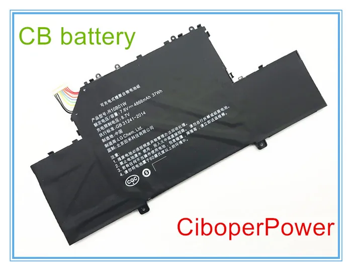 Original quality laptop battery for  for R10B01W Laptop Battery for Air 12.5/in 37wh  7.6V