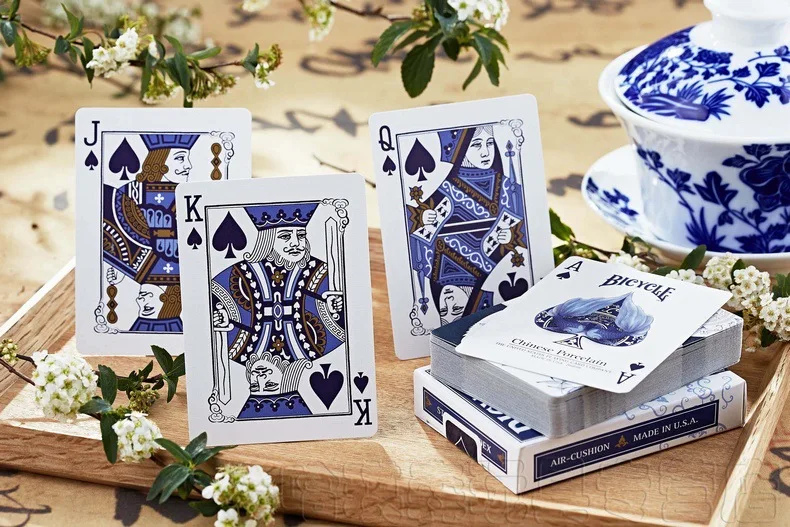 Bicycle Porcelain Playing Cards Chinaware Deck USPCC Collectible Poker Magic Cards Games Magic Tricks Props for Magician