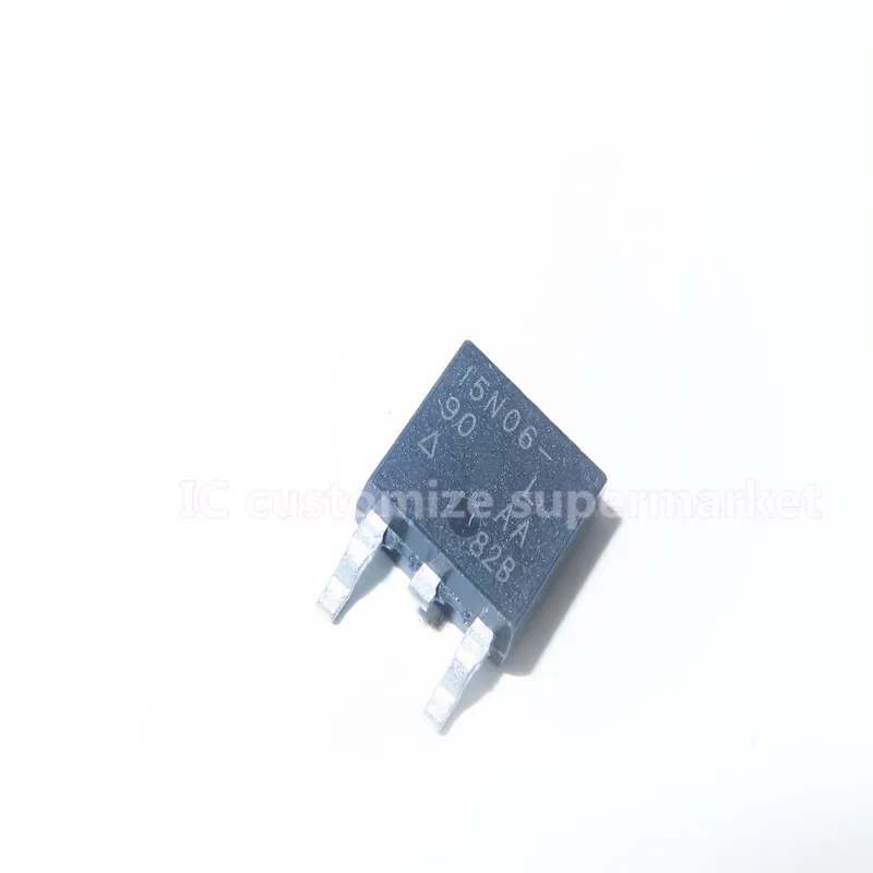 10PCS/LOT NWE 15N06-90L SUD15N06-90L  TO-252    SMD Transistor