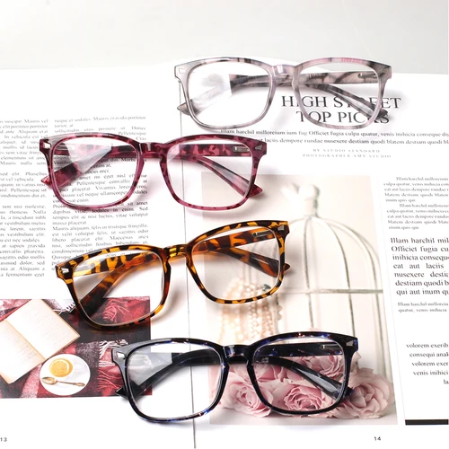 Turezing-gafas de lectura con bisagra de resorte para hombre y mujer, lentes de lectura con marco Rectangular, presbicia, HD, dioptrías + 1,0 + 2,0 + 4,0 + 6,0