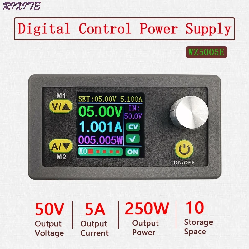 DC DC Buck Converter CC CV 50V 5A Power Module Adjustable Regulated laboratory power supply Voltmeter ammeter communication