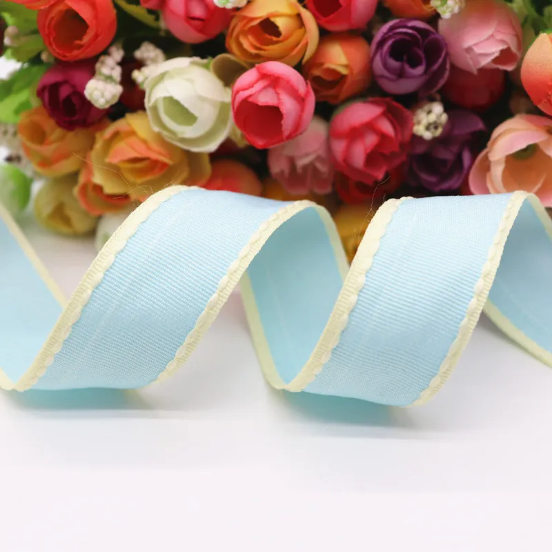 10 Yards 10MM/25MM/38MM Stichbänder Buntes Kanten-Punktlinien-Band für Haarschleifen DIY-Handwerk Handgemachte Accessoires Y19041802 – Detail 7