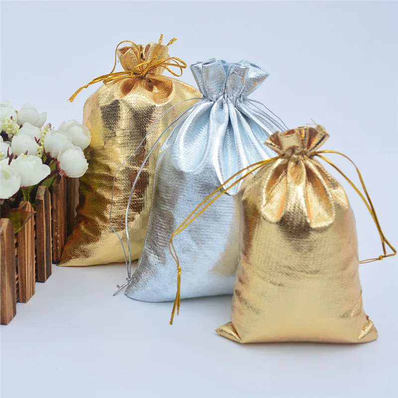 YQL 100 mini sacchetti in organza bianchi, piccoli, 5 x 8 cm, piccoli sacchetti a rete con coulisse, piccoli sacchetti a rete per regali, gioielli di nozze, Natale, mini sacchetti con coulisse