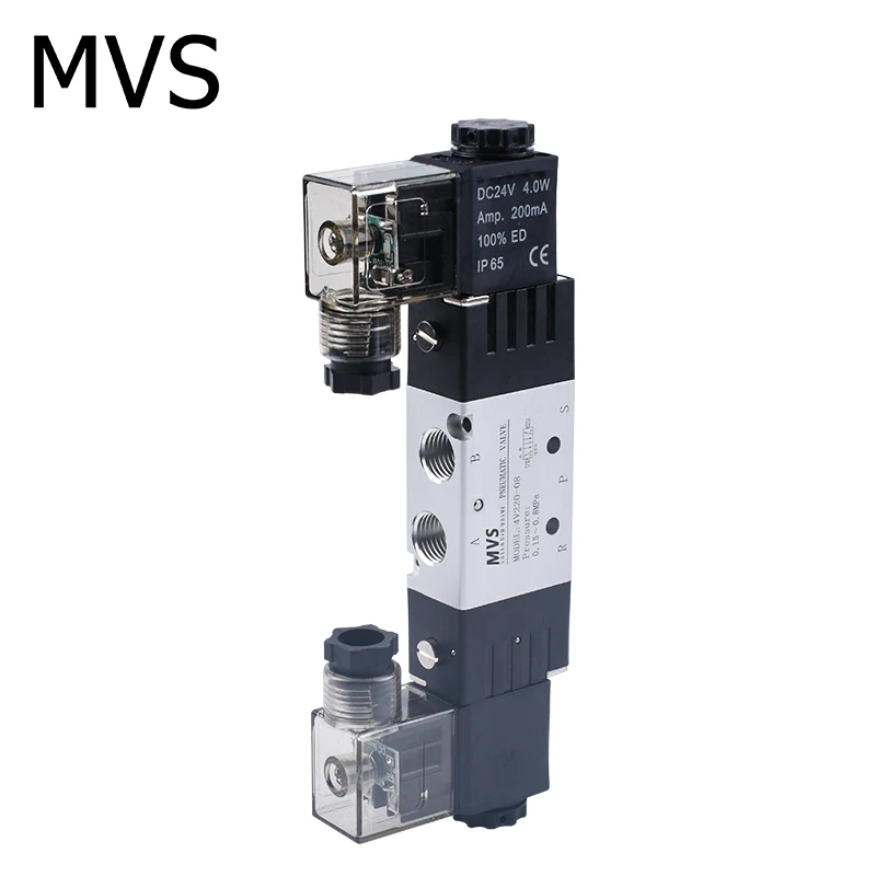 

MVS 4V210-08 DC24V AC220V Single Direction Pneumatic Solenoid Valve