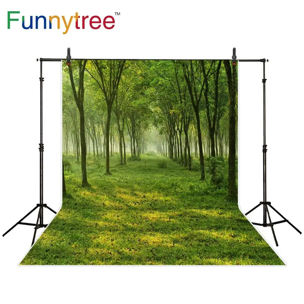 Funnytree backgrounds for photo studio forest tree lawn spring photophone woodland wedding photocall baby photo studio photozone