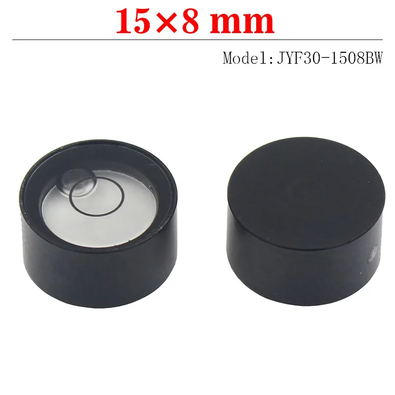 15*8MM Mini Pocket Horizontal Bubble Metal Round Spirit Level Bullseye Bead for Electronic Scale  Magnetic Available 1PCS