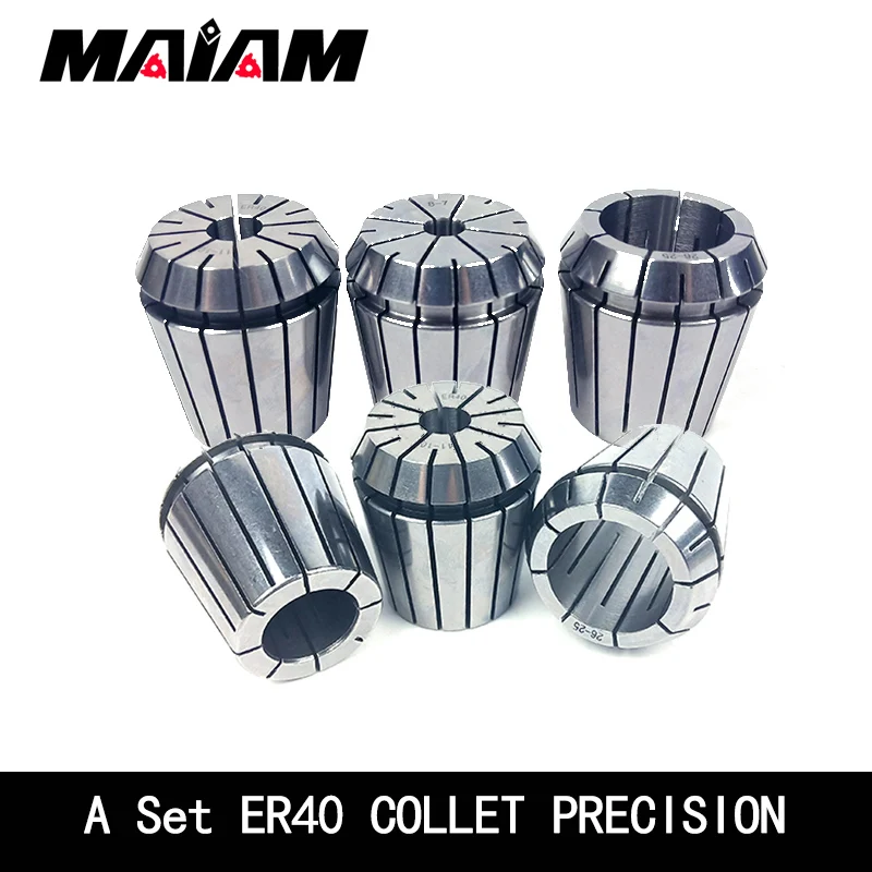 

a set er40 collet precision 0.008 er40 chuck 3-26mm 3mm 4mm 6mm 8mm 10mm 12mm 16mm 18mm ER collet chuck for CNC Tool and holder