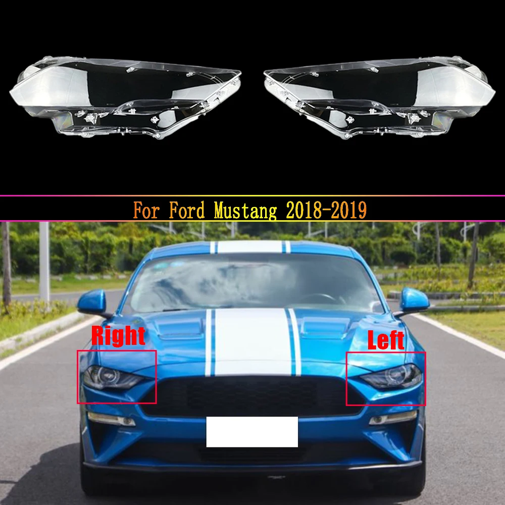 

Car Headlamp Lens For Ford Mustang 2018 2019 Car Replacement Auto Shell