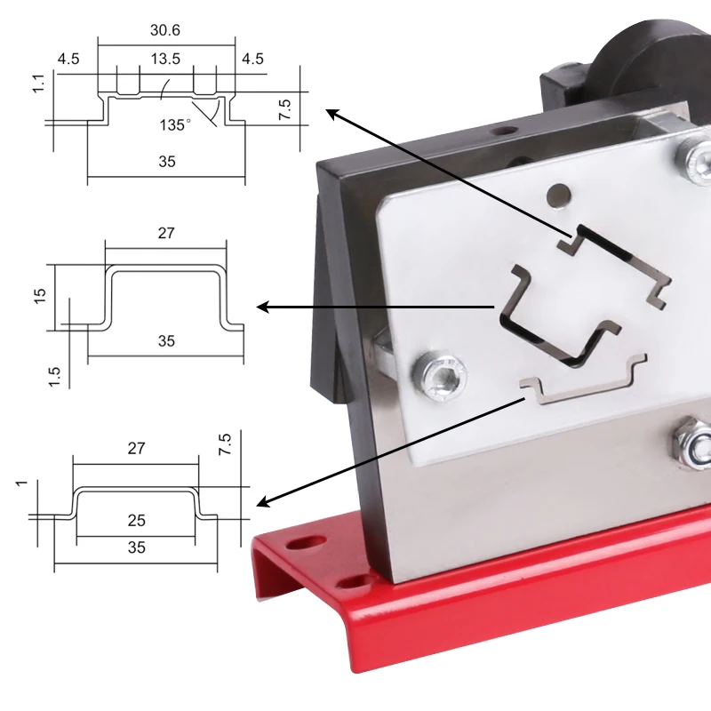 din rail cutter, R310BEK din rail cutting tool, R310EBK easy cut with measure gauge cut with ruler