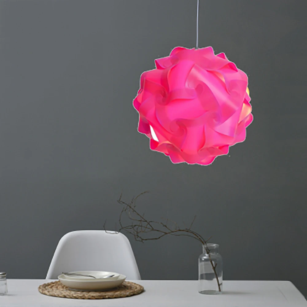 Elements Modern IQ Puzzle Jigsaw Light Lamp Shade Ceiling Lampshade Creative DIY Chandelier Light Lamp