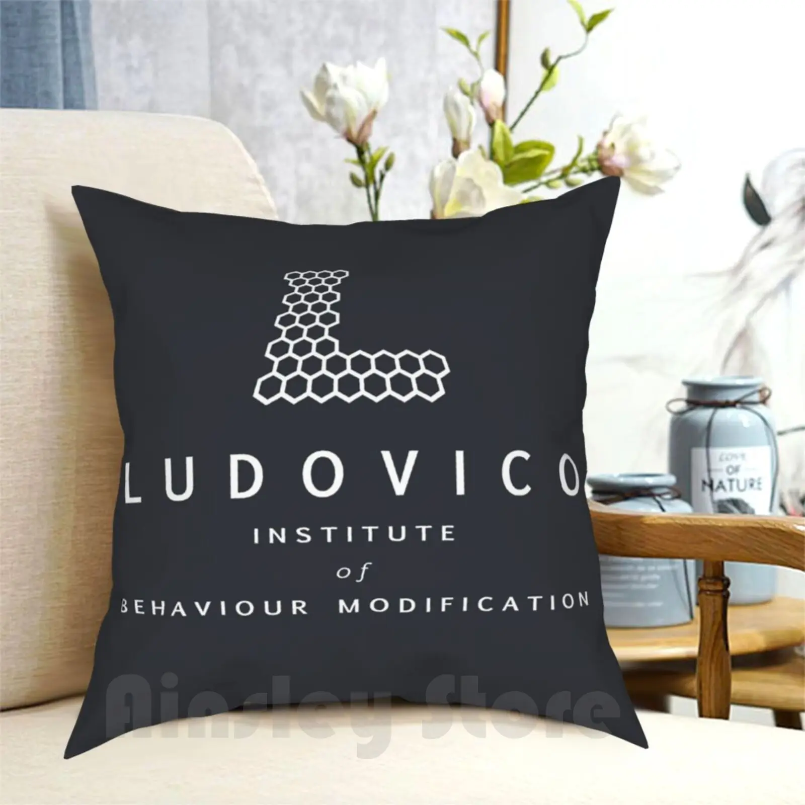 The Ludovico Institute Pillow Case Printed Home Soft DIY Pillow cover Clockwork Orange Ludovico Institute Ludovico