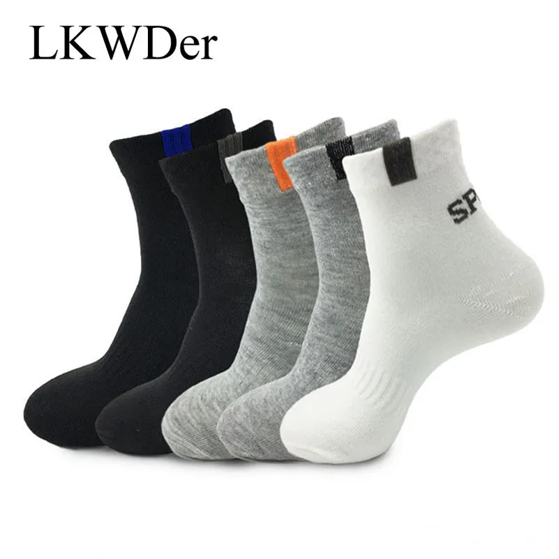 LKWDer Mens Socks Classic Business Brand Calcetines Hombre Mesh Sports Socks Men Quality Breathable Cotton Casual Socks Meias