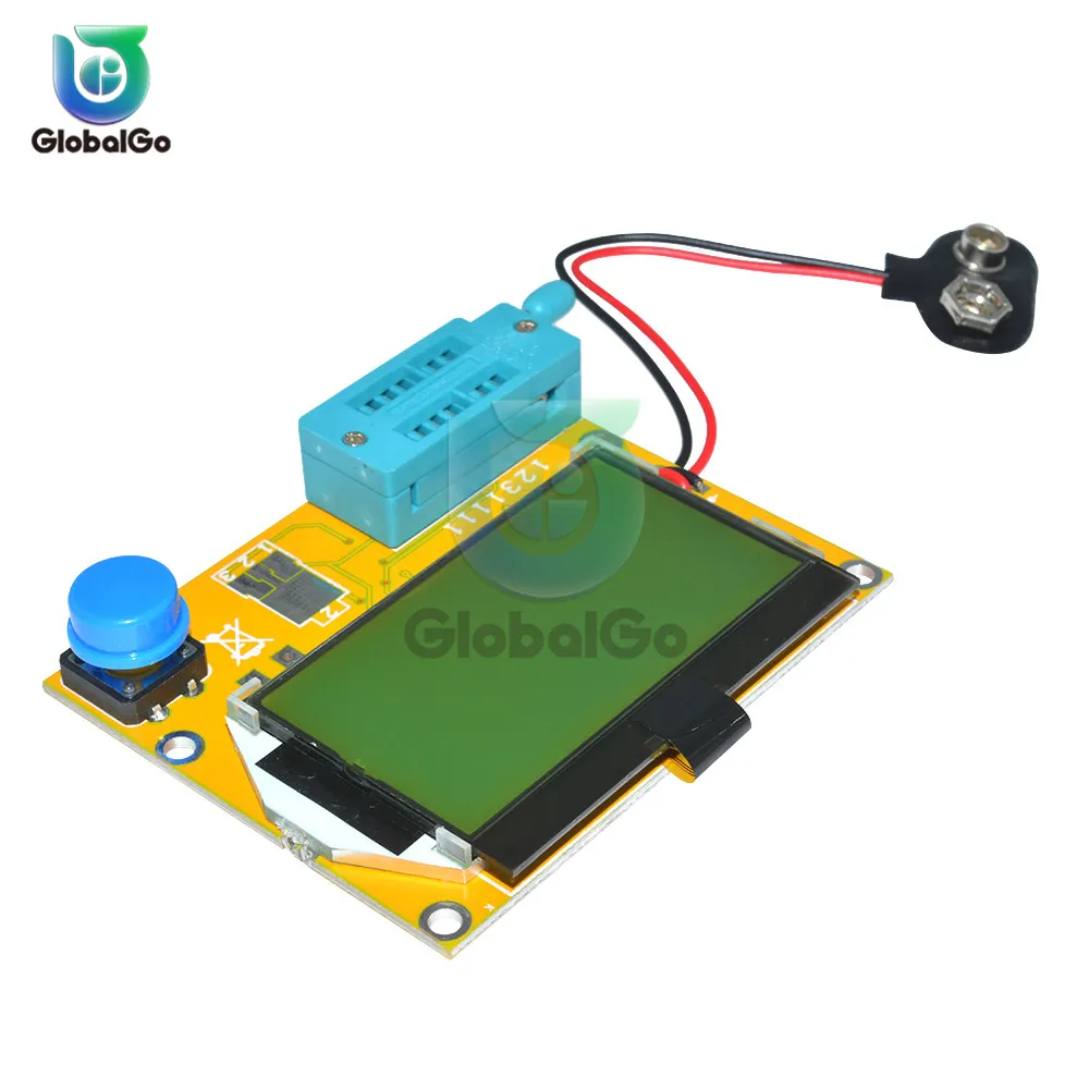 ESR Meter Mega328 Transistor Tester Digital V2.68 ESR-T4 Diode Triode Capacitance MOS/PNP/NPN LCR 12864 LCD Screen Tester