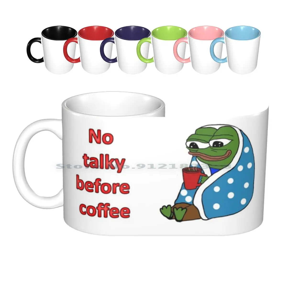 No Coffee Before Coffee Alternate Ceramic Mugs Coffee Cups Milk Tea Mug Coffee Peepo Twitch Cheems Walter Doge Comfy Peepo