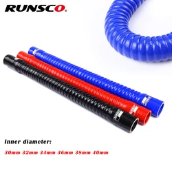 Id 30 32 34 36 38 40mm Silicone Flexible Hose Radiator Tube Air Intake High Pressure Rubber Joiner Pipe For BMW