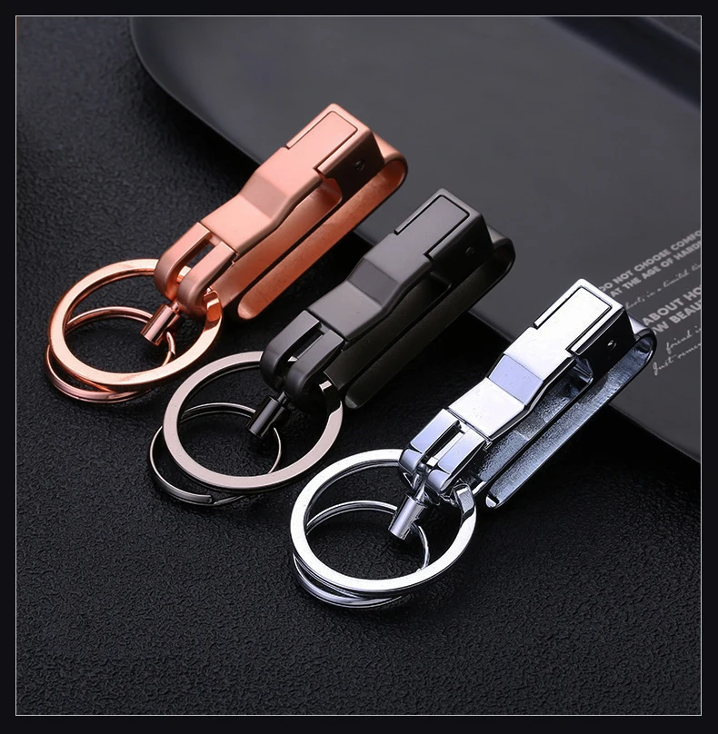 Set 2 Portachiavi Con Moschettone In Lega Di Zinco – Anelli Portachiavi Creativi Uomo Donna, Fibbia Resistente Per Auto E Campeggio - 3