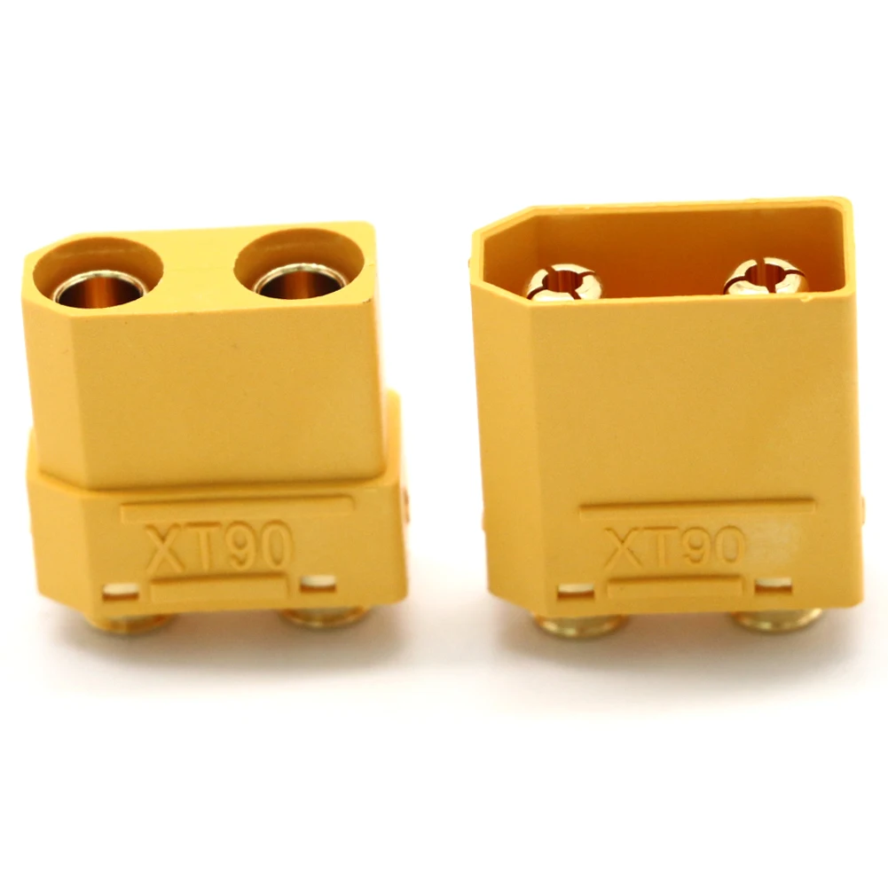 5/10/50 par amass xt90pb plug 4.5mm macho fêmea banana plug conector para rc helicóptero peças de reposição diy rc brinquedos modelos