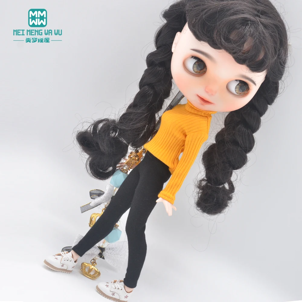 Passend für Blyth Azone OB22 OB24 Puppenkleidung und Zubehör, bonbonfarbener Rollkragenpullover, Leggings – Detail 16
