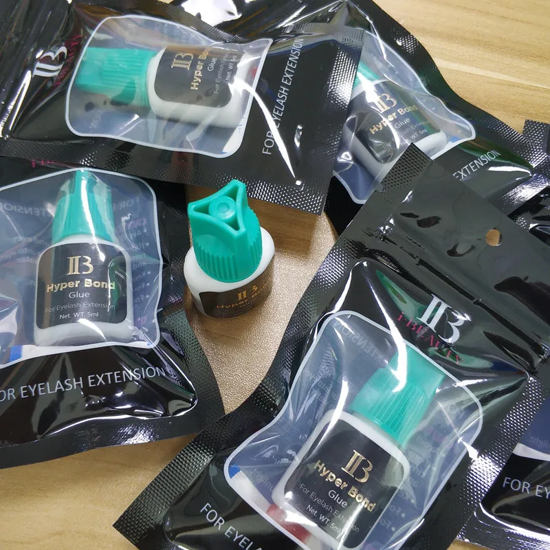 まつげエクステンション接着剤オリジナル韓国 IB Ibeauty ハイパーボンド 0.5 s 接着剤速乾性まつげ接着剤シアンキャップ 5 ミリリットルつけまつげ接着剤ツール
