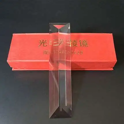 

Призма Оптическая стеклянная призма для разделения лучей Оптическое экспериментальное оборудование Призма Дисперсия оптического стеклянного луча 18, треугольная