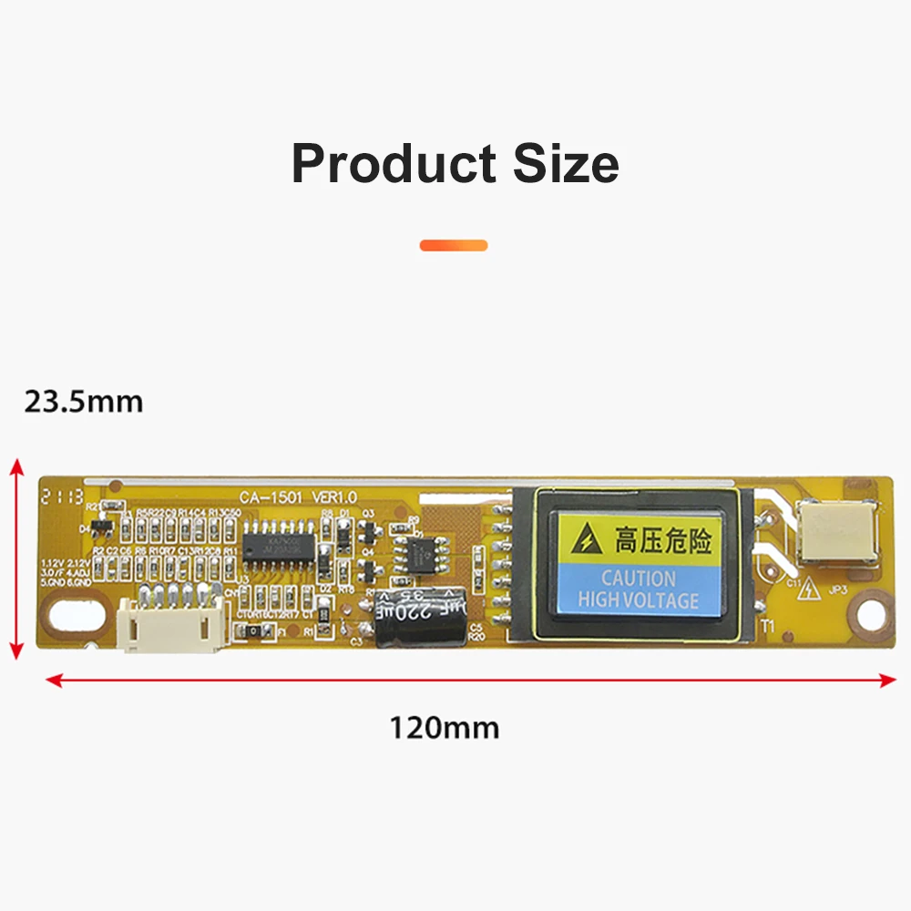 CA-1501 4 Lamp Universal Inverter CCFL Inverter Small Mouth 10V-25V Output for 15-22 inch LCD Display Monitor with 4 Cord