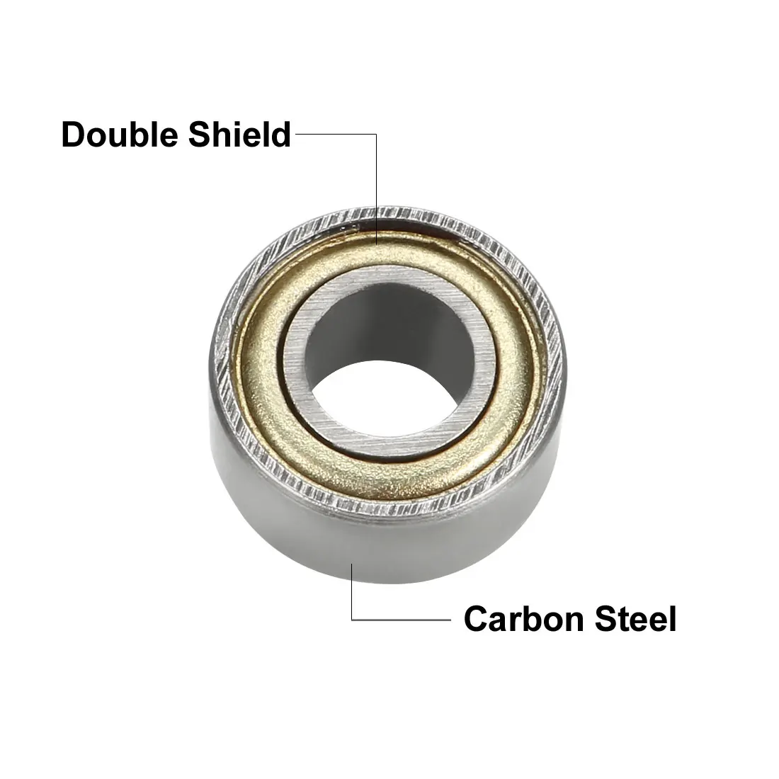 uxcell 20pcs 684ZZ Ball Bearing 4mm x 9mm x 4mm Double Shielded 684-2Z Deep Groove Bearings Carbon Steel