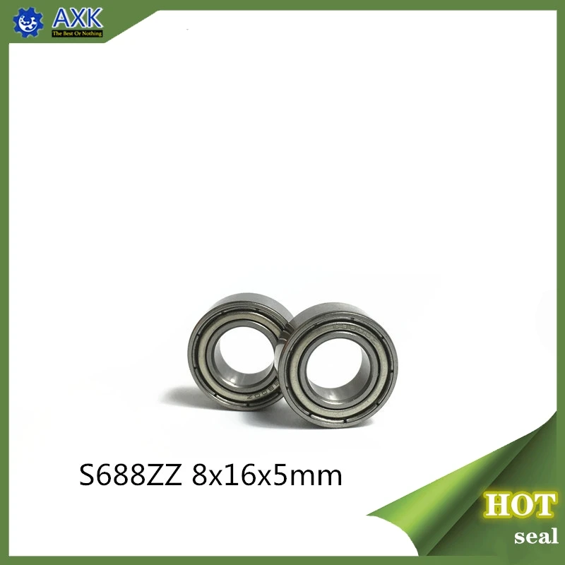 

S688ZZ Bearing 8*16*5 mm ( 10PCS ) ABEC-1 440C Roller Stainless Steel S688Z S688 Z ZZ Ball Bearings