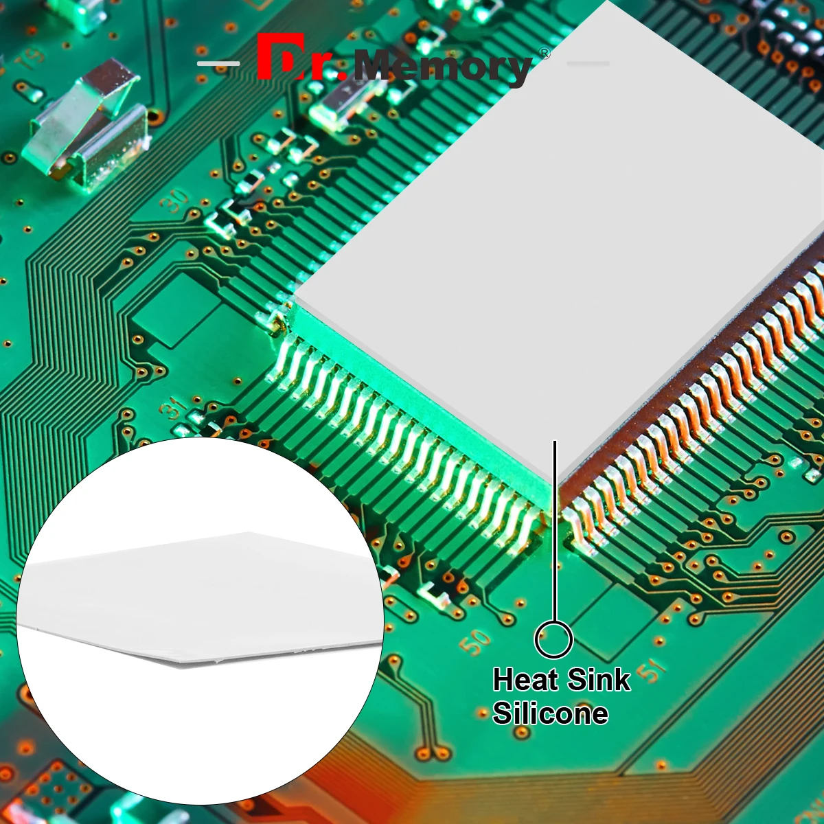 Новинка, Теплопроводящая силиконовая прокладка для охлаждения процессора GPU, 100 мм * 100 мм, термопрокладка 2,0 мм, термопрокладка