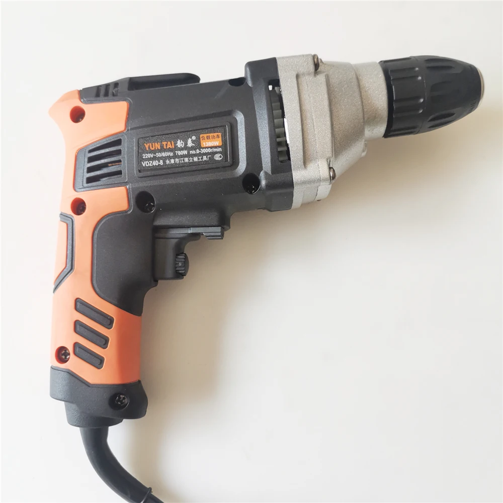 780W Aluminum Head High-Power Electric Drill Multi-functional Pistol Drill Copper Machine Stepless Speed