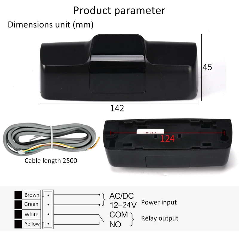 Kontrol Akses Otomatis Pintu Sensor Microwave Sensor Inframerah Listrik Pintu Geser Probe Otomatis Gerbang Membuka Saklar