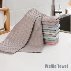 Waffle Kitchen Towels Microfiber Cloth Automotive Wholesale Wipes For Glass Cars Cleaning Tableware Dish Drying Hydrophilic Rags