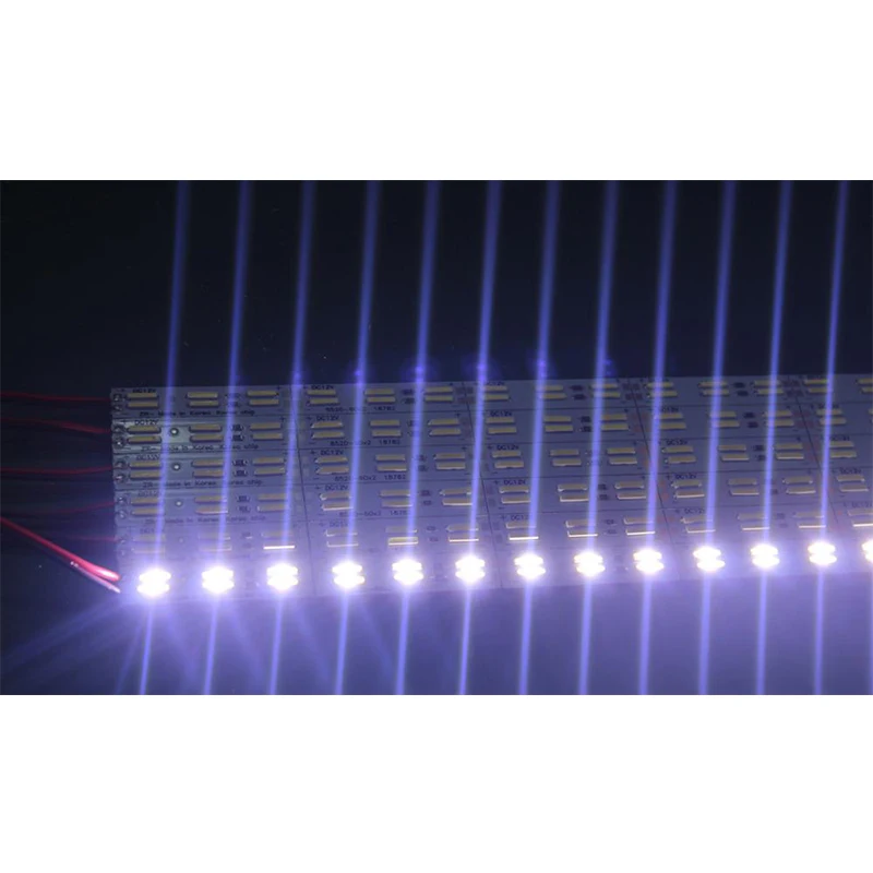 Barra de luces LED 8520 SMD para armario, luces no impermeables de color blanco frío, 50CM, 12V de CC, 10 unidades