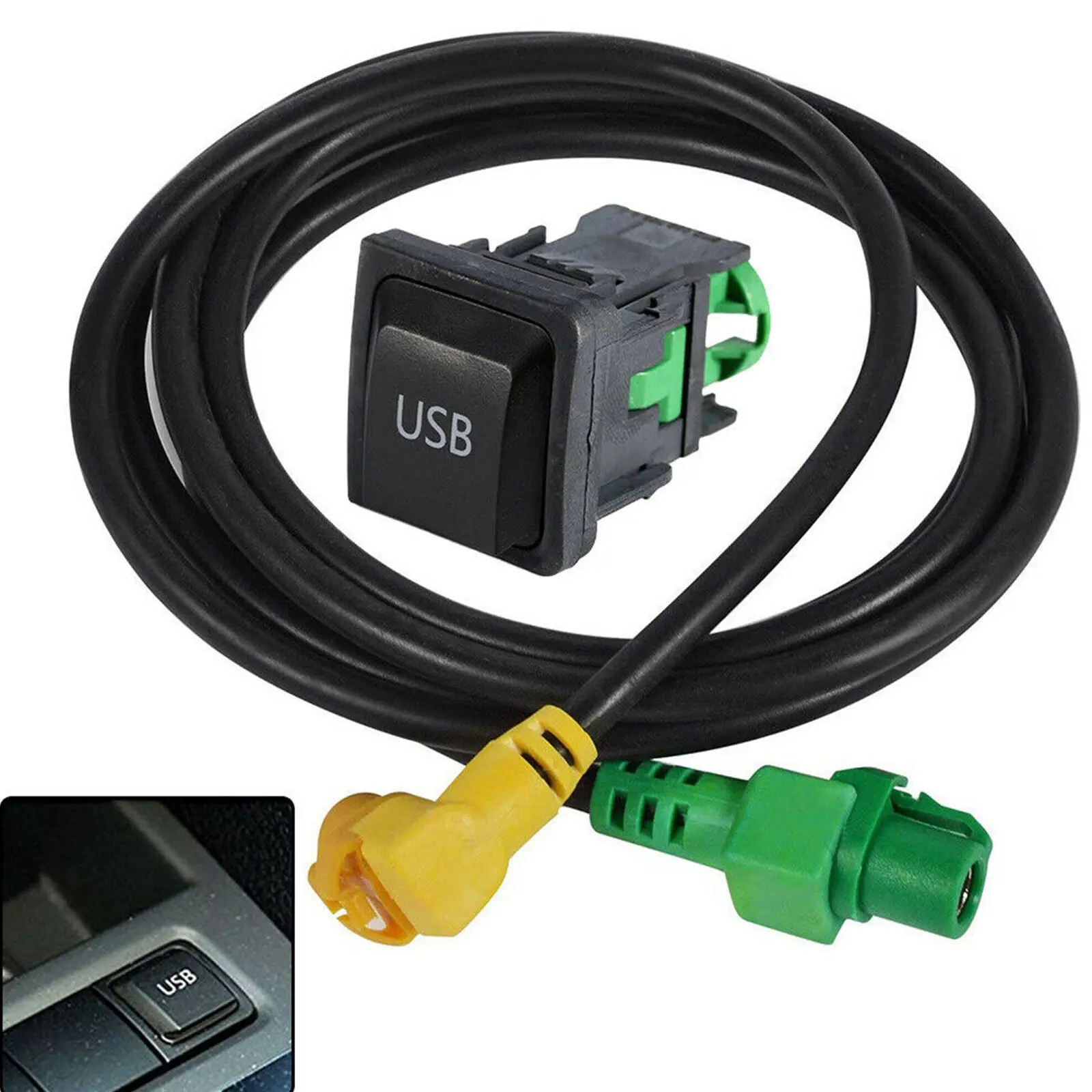 سيارة USB AUX التبديل كابل تسخير USB محول لفولكس واجن ل RCD510 RCD310 VW جولف/GTI/R MK5 MK6 جيتا