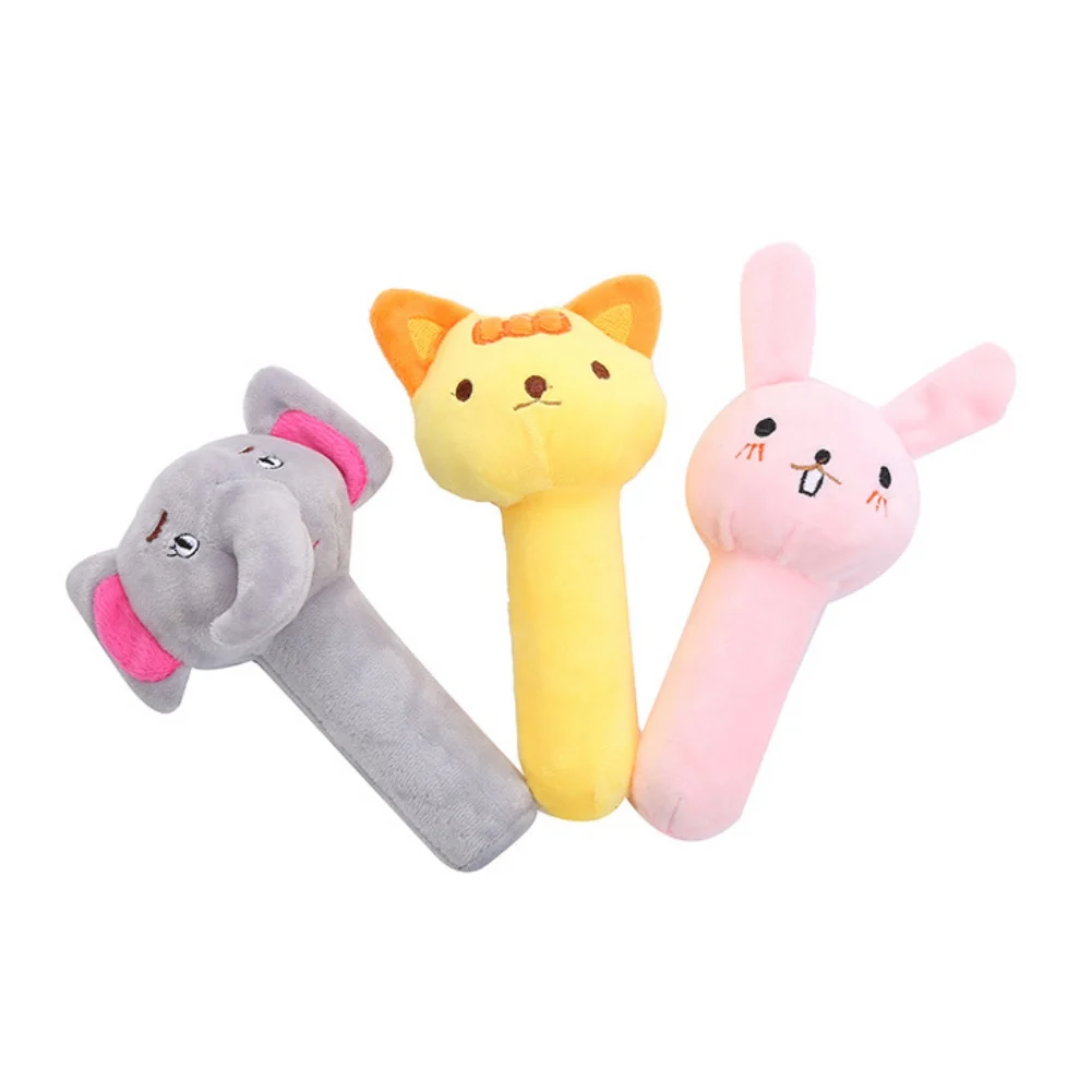 

Plush Squeak Sound Dog Toys Rabbit Cat Elephant Model Dog Cat Funny Fleece Durability Chew Molar Toy