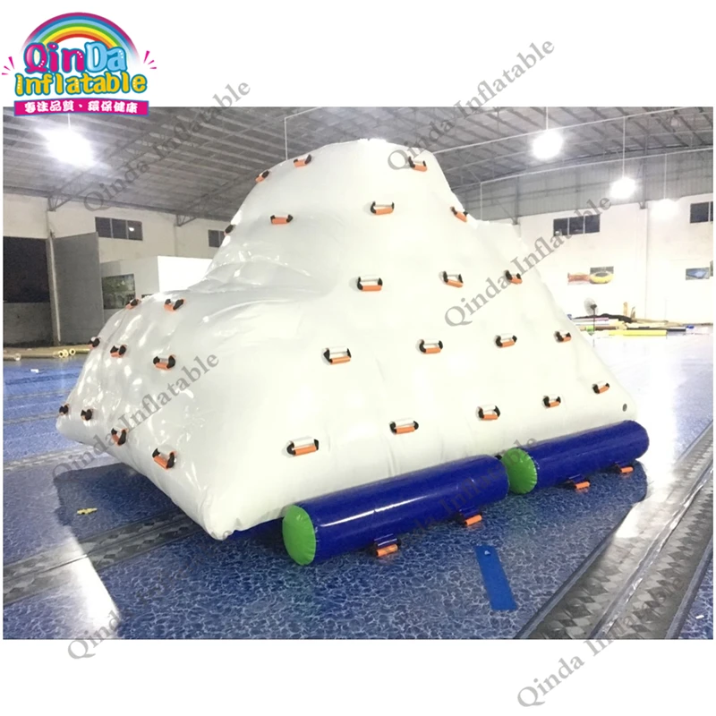 

Factory Guangzhou 0.9Mm Pvc Inflatable Water Floating Iceberg Slide 4X3x3m Inflatable Iceberg Water Toy For Lake