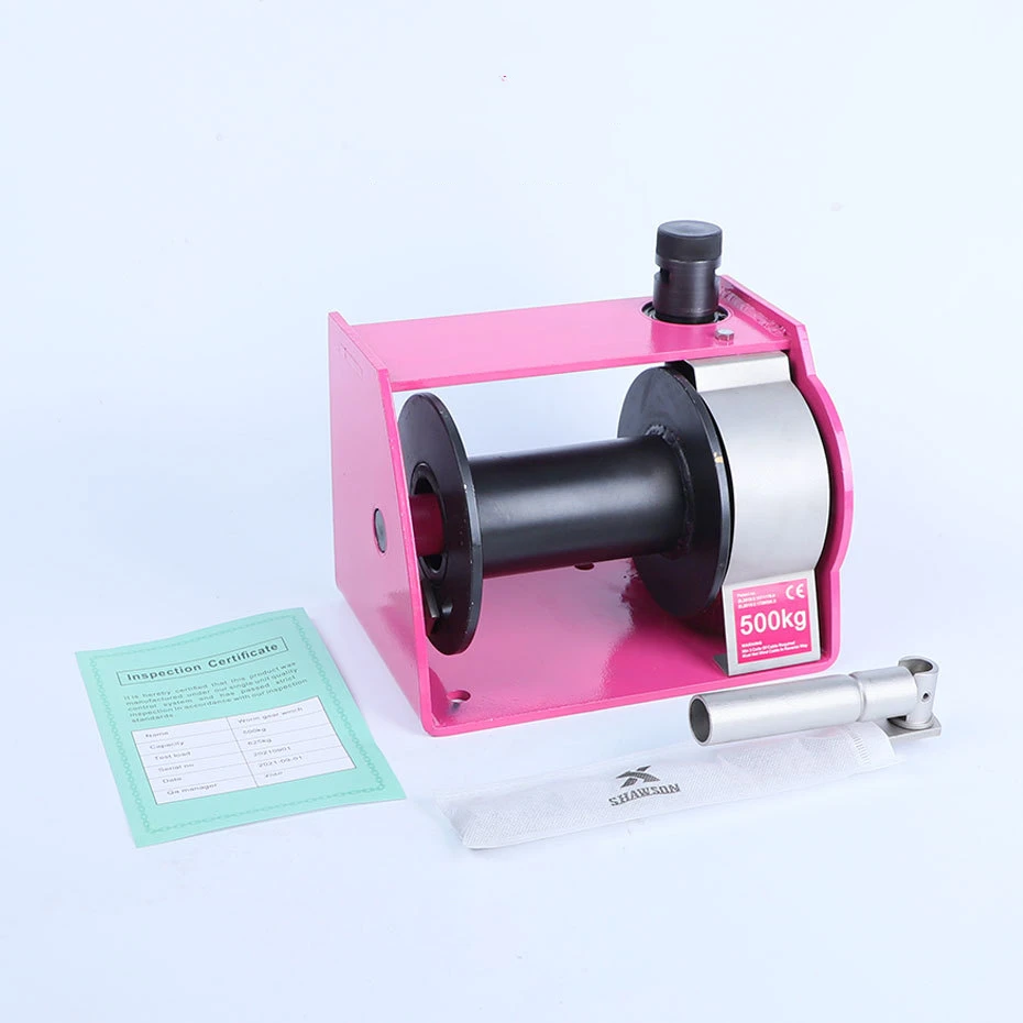 Worm gear hand winch XS-A self-locking winch 250kg hand winch with one machine and dual purpose