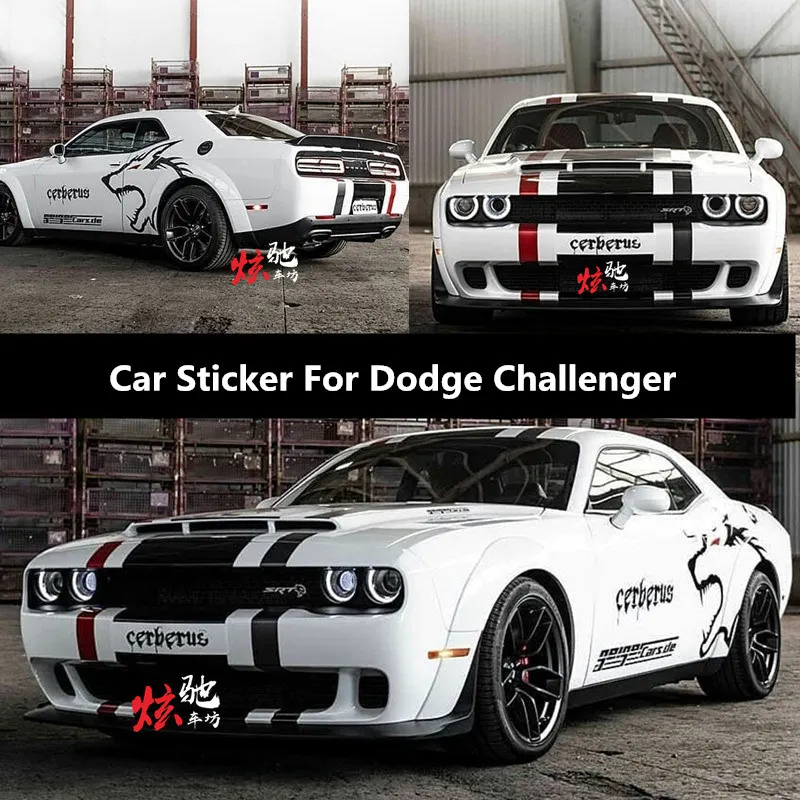 

Автомобильная наклейка для Dodge Challenger Внешнее украшение капот дверь кузов модификация наклейка