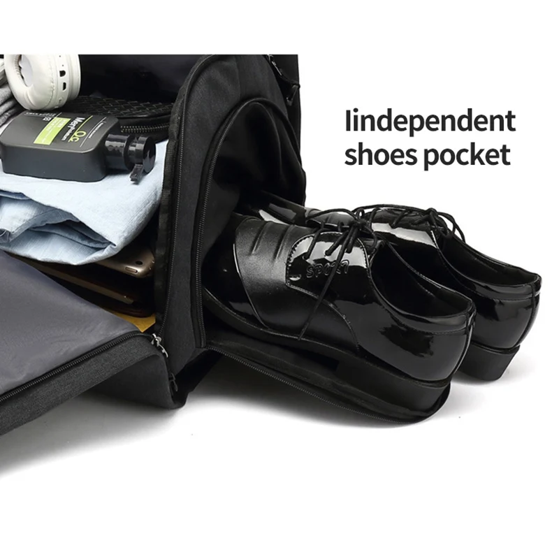 Heren Zakentas Waterdicht Oxford Kledingpakket Schoudertassen Met Grote Capaciteit Multi-Pocket Bagage Сlothes Opslag Xa 76M