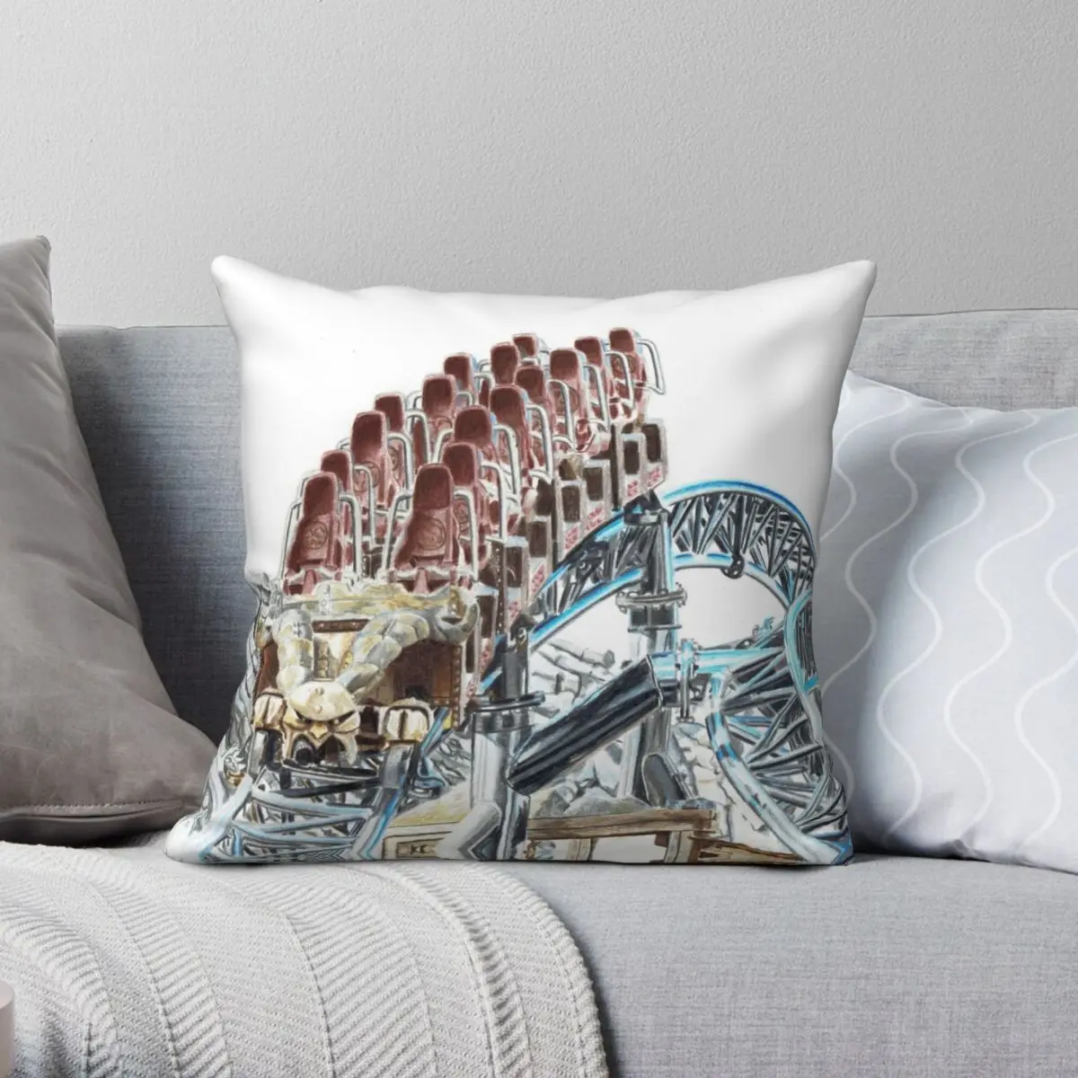 Taron At Phantasialand Square Pillowcase Polyester Linen Velvet Printed Zip Decor Throw Pillow Case Sofa Cushion Cover 45x45