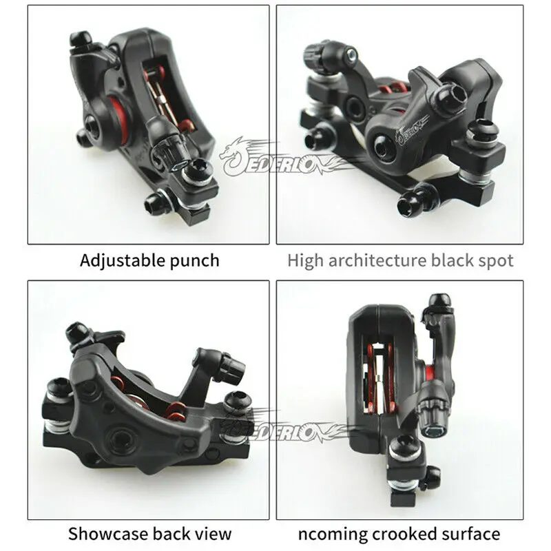 JEDERLO Bicycle Disc Brake Caliper 140/160/180mm Mechanical Disc Brake Road Mountain Bike Brakes Calipers PM IS MTB Part