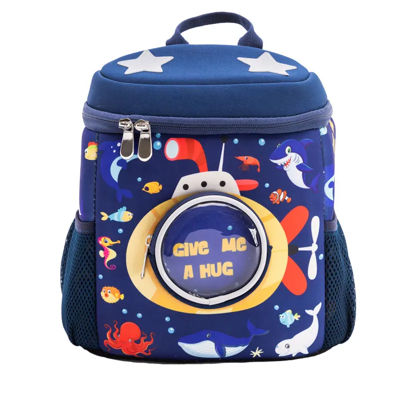 3D Rockets Anti-lost School Bags Cartoon high-grade Backpack Kindergarten Bags Kids Gifts For Age 1-6 Backpack Mochila Infantil