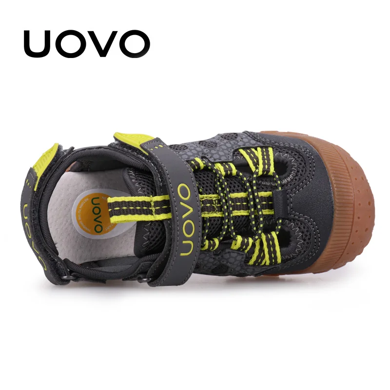 UOVO New Arrival Children Fashion Footwear Soft Durable Rubber Sole Kids Shoes Comfortable Boys Sandals With #24-34 images - 6