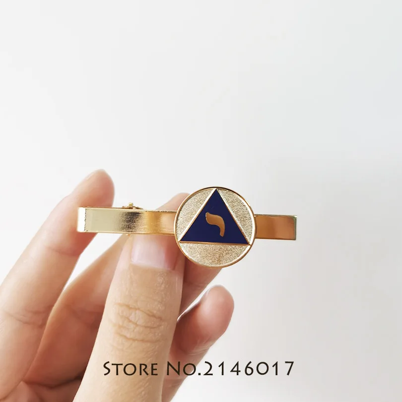 10pcs Wholesale Freemason Enamel Tie Bar Clip Masonic 14th Degree Scottish Rite YOD Lodge of Perfection Freemasonry Masons Clasp