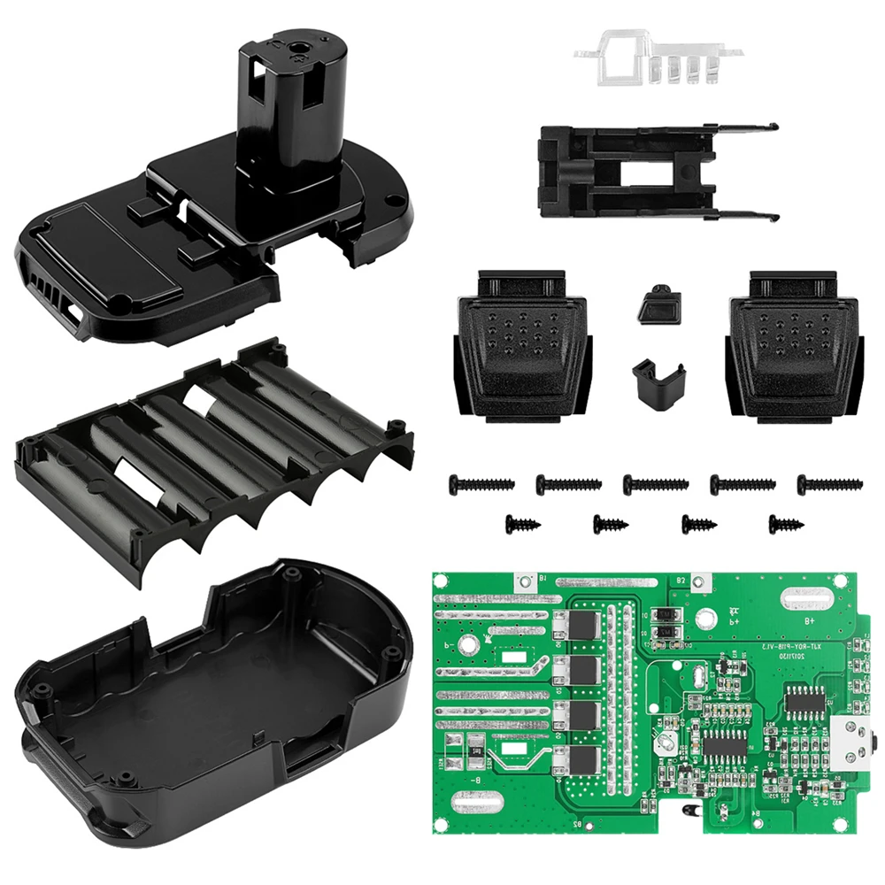 Dla RYOBI 18V /P103 /P108 ochrona baterii płytka drukowana plastikowe opakowanie na baterie zestaw obudowy PCB